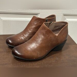 Dansko Raina Womens Ankle Boots Brown Leather EUR Size 40, US Size 9.5-10
